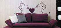 Le stickers fresque et coeur design pour d�corer l\'int�rieur