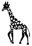 Stickers muraux girafe