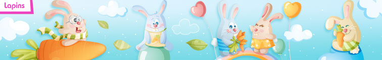 stickers enfants lapinous