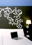 stickers muraux t�te de lit. Stickers d�coup�e � la forme dans vinyle adh�sif uni.