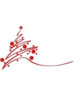 stickers noel sapin calligraphie