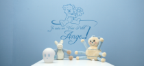 Le stickers nounours ange pour d�corer une chambre d\'enfant