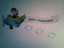 stickers nuages traits