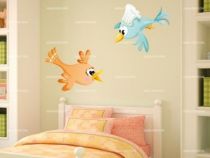 Stickers oiseau saumon