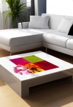 stickers fleur couleur
