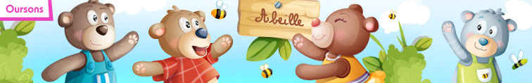 Stickers oursons pour d�corer des chambres d'enfants : filles, gar�ons et b�b�s. Une gamme de stickers enfants ourson avec des couleurs douces