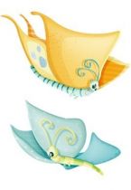 Stickers le duo de papillons amoureux. Mignon et romantique, ce sticker est l\'id�al pour d�corer une chambre d\'enfant avec des couleurs douces et pastels. Ce sticker apportera une touche de nature, d\'amour et de douceur sur les murs des chambres d\'enfants.  Sticker imprim� sur du vinyle adh�sif et d�coup� � la forme. Gamme de stickers enfants Jardin secret, cr�ation Kmiep.
