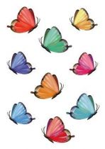 Stickers papillons color�s