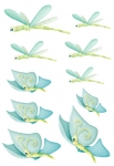 Stickers papillons et libellules, ces charmants insectes. Cette planche de stickers d�coratif permet de d�corer selon vos envies, la chambre de votre enfant. Ce sticker apportera une touche de nature, d'amour et de douceur sur les murs des chambres d'enfants.  Sticker imprim� sur du vinyle adh�sif et d�coup� � la forme. Gamme de stickers enfants Jardin secret, cr�ation Kmiep. 