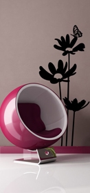 stickers muraux fleurs