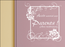 Le stickers parents avec mod�ration pour d�corer une chambre d\'enfant