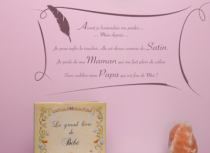 Le stickers paroles de b�b� pour d�corer une chambre d\'enfant
