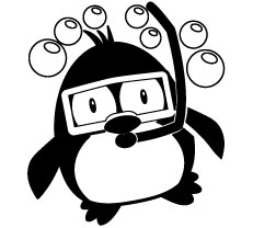 Stickers pingouin
