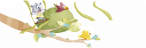Stickers Piou et sa balan�oire