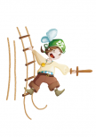 Stickers pirate : Capitaine Jack. Stickers pirate Capitaine Jack imprim� sur adh�sif avec d�coupe � la forme. Vous pouvez choisir la longueur de votre corde gr�ce aux deux �l�ments compl�mentaires. A l'abooordage moussaillon!!