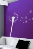 Sticker Pissenlit d�coup� sur vinyle adh�sif de couleur uni. Vous pouvez choisir la hauteur de votre pissenlit gr�ce � un raccord de la tige. Laissez-vous emporter par une l�g�re brise... Sticker autocollant disponible dans 22 couleurs, � vous de disposer les aigrettes de ce pissenlit en fonction de la force du vent que vous voulez faire rentrer dans la maison.