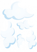 Stickers planche de nuage