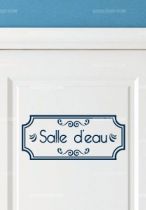 Stickers porte salle d\'eau