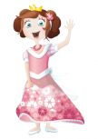 stickers Princesse Cinthia imprim�e sur adh�sif avec d�coupe � la forme. Une amie pour la vie! stickers Vu dans D&CO sur M6.