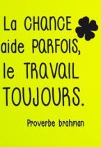 Stickers proverbe travail