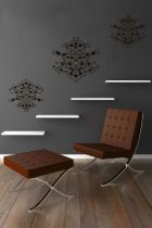 4 stickers \ Ribambella Magnifica\  d�coup� � la forme dans vinyle de couleur unie.