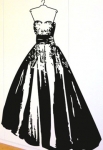 Stickers robe de soir�e pour cr�er un d�cor mural de star dans son int�rieur. En vente sur iDzif.com