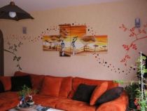 stickers muraux ronds. 69 stickers Ronds d�coup�s � la forme dans vinyle de couleur unie.