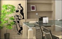Le stickers samoura� asiatique pour une d�coration ethnique et d�paysante