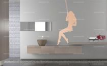 Stickers silhouette fille