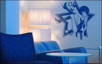 Le stickers star seventies pour d�corer l\'int�rieur