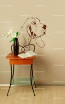 stickers muraux chien