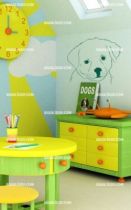 Stickers t�te de chiot
