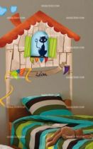 Stickers t�te de lit gar�on