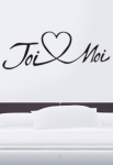 Stickers t�te de lit toi et moi