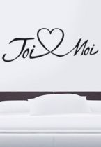 Stickers t�te de lit toi et moi