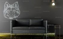 Stickers t�te de loup