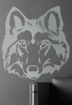 Stickers t�te de loup