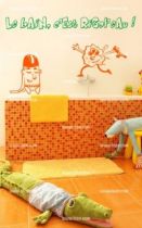 Stickers texte bain