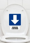 stickers toilettes