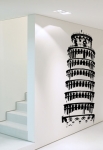 Stickers tour de pise pour cr�er une d�co d'int�rieur sur l'italie
