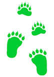 Stickers traces d\'ours
