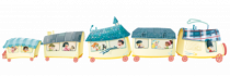 Stickers train du Monde