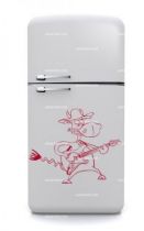 Stickers vache rockeuse