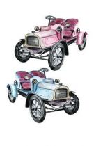 Stickers vieille voiture pour d�corer l\'int�rieur de chez un collectionneur de voitures ou une chambre de gar�on
