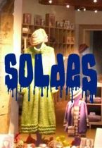 Stickers vitrine soldes