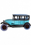 Stickers voiture ancienne bleue
