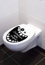Stickers WC : J\'adore rester propre