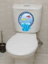Stickers WC aquarium.