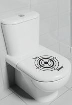 Stickers WC cible Vise juste
