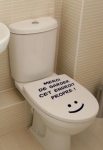 stickers wc proprete